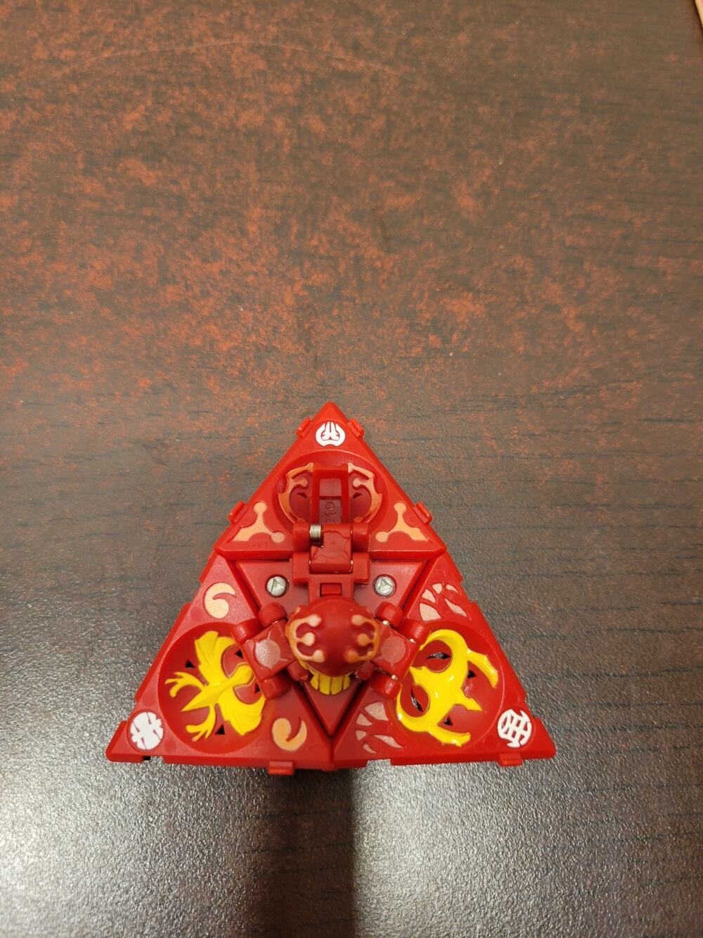 Bakugan Tripod Theta Red Pyrus Trap New Vestroia Battle Brawlers